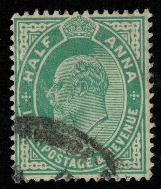 India, 1906, King Edward VII, Helf ANNA, MC #70 (T-6053)