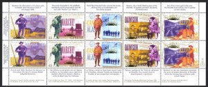 Canada Sc# 1606i MNH Pane/10 (field issue) 1996 45c Yukon Gold Rush