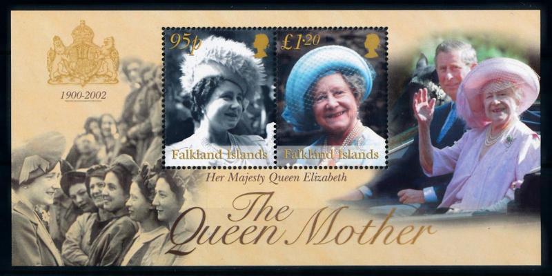 [72063] Falkland Islands 2002 Royalty Queen Mother Souvenir Sheet MNH