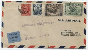 1932 Canada airmail special delivery FDC C4, 192-4 [S.1280]