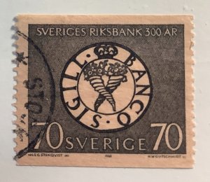 Sweden 1968 Scott 777 used - 70o, National Bank