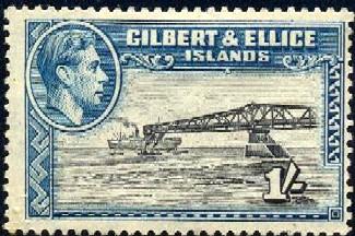 Phosphate Loading Jetty, Gilbert & Ellice Islands SC#48 Mint