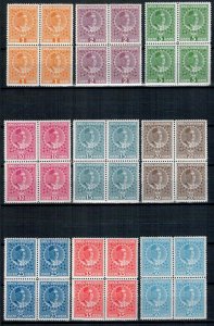 Montenegro 1913 MNH Block of 4 Stamps Scott 99-110+H5 King Nicholas I