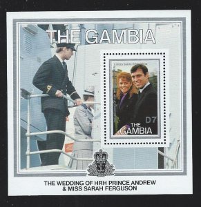 Gambia  souvenir sheet  mnh sc  638