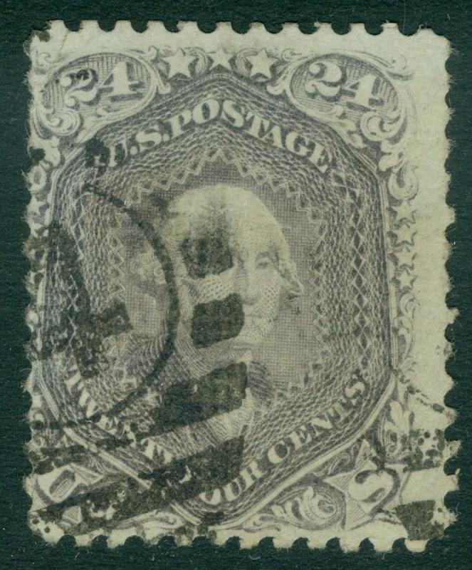 EDW1949SELL : USA 1868 Scott #99 Used. Duplex '4' cancel. PSAG Cert. Cat $1,600.