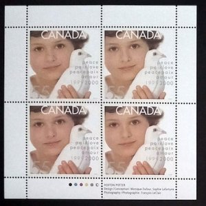 Canada - 1999 - MNH VF - S/Sheet - Millennium Issues  Panes of 4 # 1813