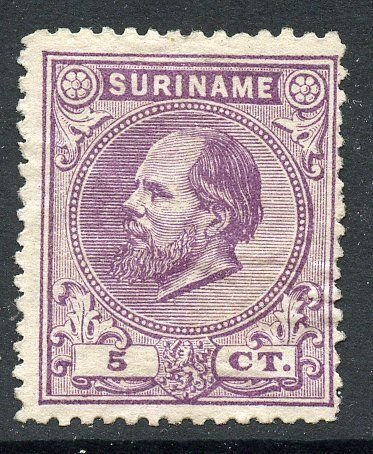 Suriname # 5, Mint Hinge. No Gum as issued