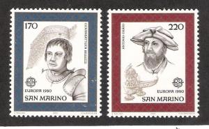 San Marino 985-6 Mint Complete Set - Europa