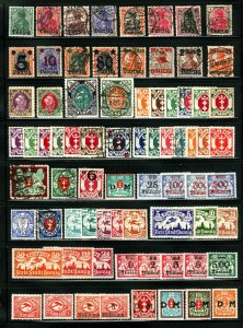 Danzig #1 / #038 1920-1923 Lovely Assortment,Numerous Overprints, MH & Used