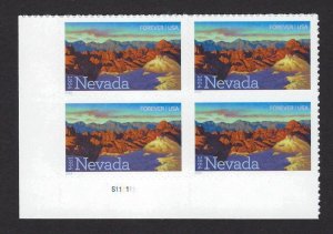 U.S. #4907 NEVADA STATEHOOD PLATE BLOCK MINT, NH - PRICED AT FACE VALUE !