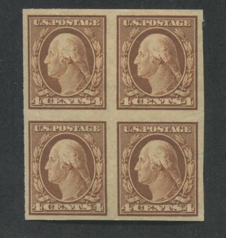 1909 US Stamp #346 4c Mint Never Hinged Very Fine Block of 4 