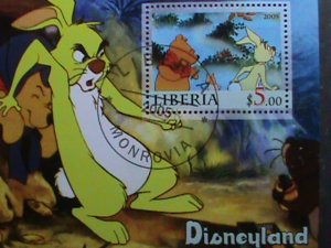 LIBERIA STAMP-2005 -50TH ANNIVERSARY OF DISNEYLAND CTO S/S SHEE