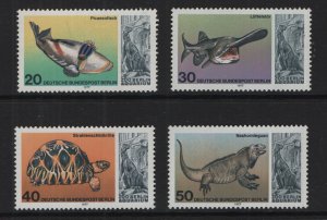 Germany  Berlin #9N411-9N414  MNH  1977  Berlin Zoo animals