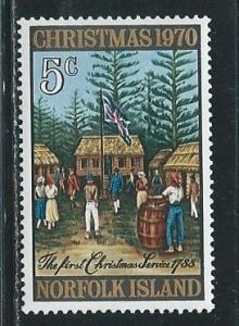 Norfolk Island 143 1970 Christmas single MNH