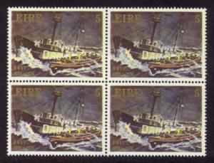 Ireland Sc# 338 MNH Royal National Lifeboat Institution (Block of 4)