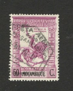 MOZAMBIQUE - PORTUGAL -USED STAMP,  50 C - HORSE -1938.