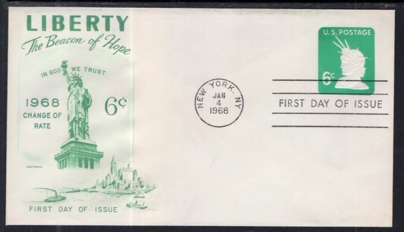 US U551 Statue of Liberty Fleetwood U/A FDC