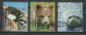 Croatia 2011 Fauna Animals Birds 3 MNH stamps