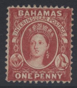 Bahamas -Scott 24 -Perf. 12 - QV -1882 - MVLH - Single 1p Stamp