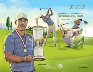 Niger - 2019 Professional Golfers - Stamp Souvenir Sheet - NIG190404b