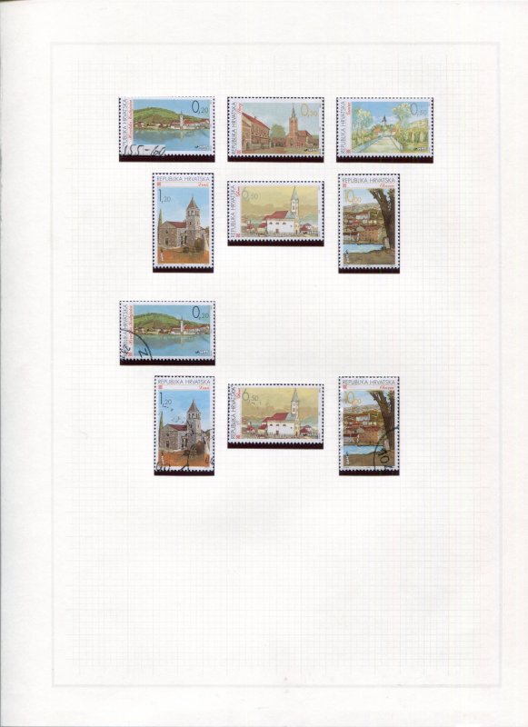 CROATIA 1991-1997 LOVELY MNH/VFU SPECIALISED COLLECTION