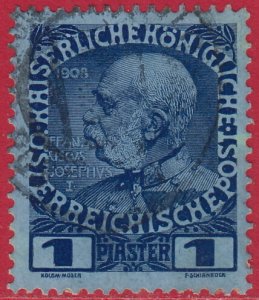 Austria Levant - 1908 - Scott #49 - used - Franz Josef