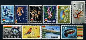 HERRICKSTAMP GHANA Sc.# 277-84,C9-10 Ovpts.