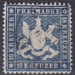 Wurttemberg #29  F-VF Used CV $2250.00 (Z7725)