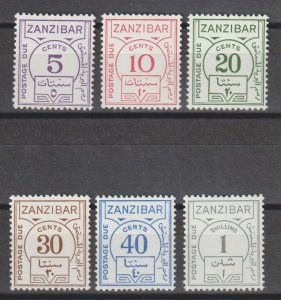 ZANZIBAR 1936 SG D25a/30a MNH