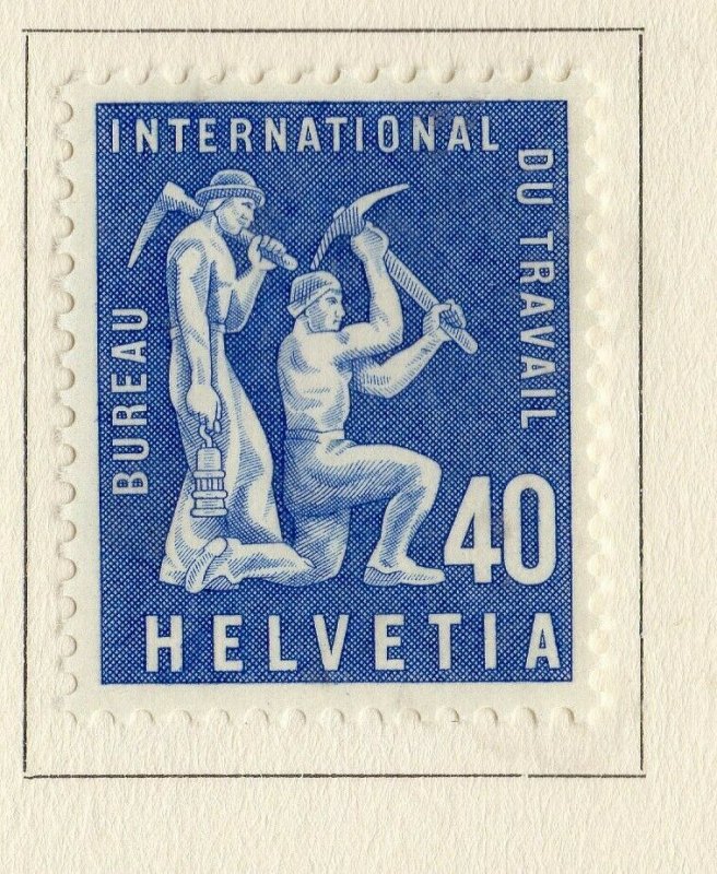 Switzerland Helvetia 1956 Early Issue Fine Mint Hinged 40c. NW-170844 