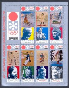 YEMEN (Y.A.R.) OLYMPIC SAPPORO 1972 NH SET **! 	 