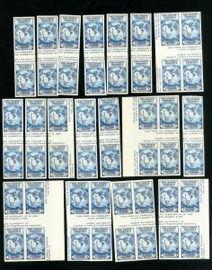 US Stamps # 768a VF Lot of 40 vert. pairs w/ horiz. gutters Scott Value $280.00