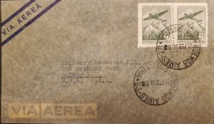 MI) 1950, ARGENTINA, BUENOS AIRES TO NEW YORK - UNITED STATES, AIR MAIL, STAMP