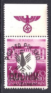 POLAND NB30 LOCAL POCZTA POLSKA RUDNIK GERMANY OCC OVERPRINT OG NH VF SIGNED