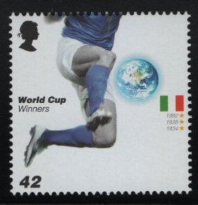 Great Britain 2006 MNH Sc 2373 42p Italy 1934, 1938, 1982 World Cup of Soccer...