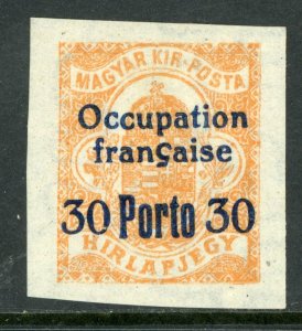 Hungary 1919 French Occupation 30f Postage Due Sc # 1NJ8 Mint M93 ⭐⭐⭐⭐⭐