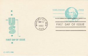 Scott# UX89 US Postal Card FDC HF Cachet