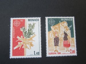 Monaco 1981 Sc 1278-9 set MNH