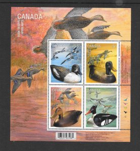 BIRDS - CANADA #2166b  DUCK DECOYS  MNH
