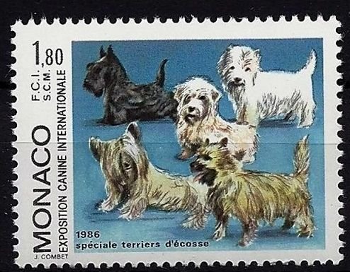 1986 Monaco 1756 Dogs 4,50 €