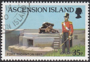 Ascension 2000 used Sc #761 35p Fort Thornton 1817