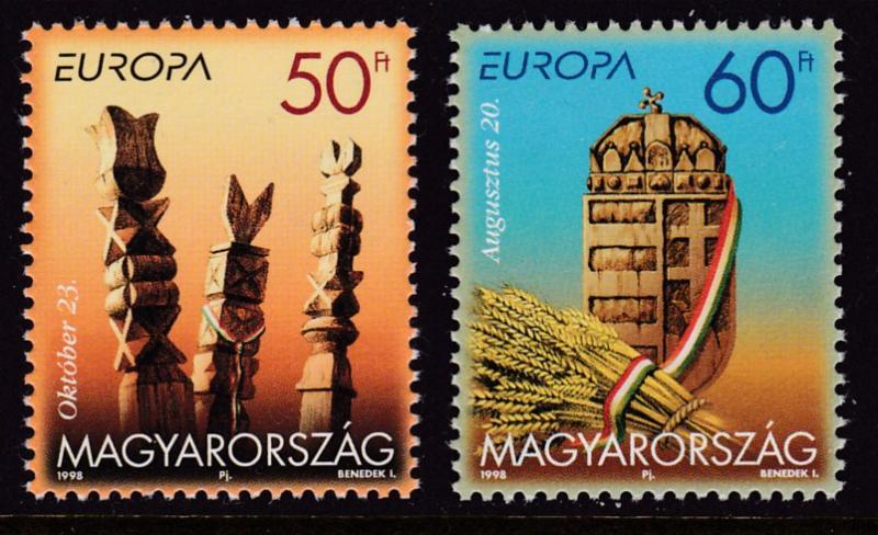 Hungary 1998 Europa (2) Hungarian National Days & Festivals    VF/NH