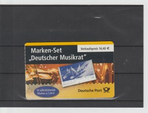 Germany  Scott#  2247Ab  MNH  Complete Booklet  (2003 German Music Council)