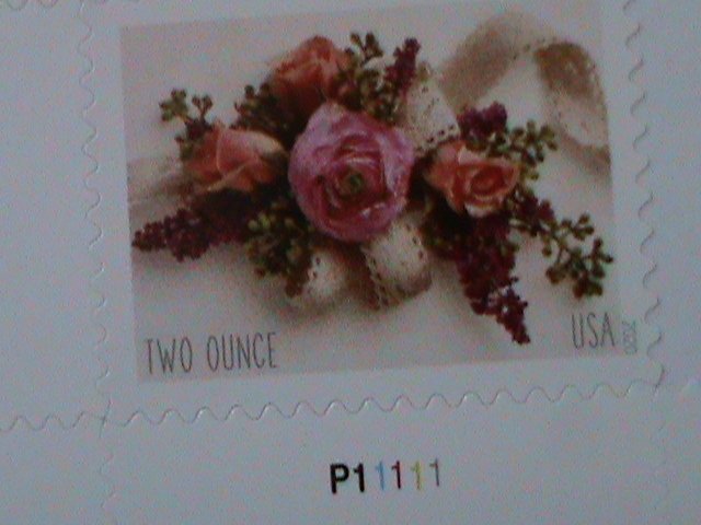 ​UNITED STATES-2020- WEDDING ROSES FOREVER TWO OUNCE STAMPS MNH PAIR-VF