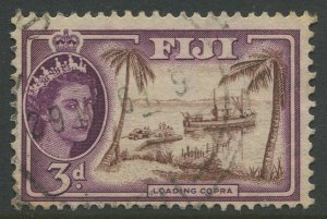 STAMP STATION PERTH Fiji #152 QEII Definitive Issue Used 1954 CV$0.30