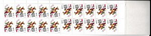 Israel # 1257a, Horseback Riding, Booklet, 1/2 Cat.