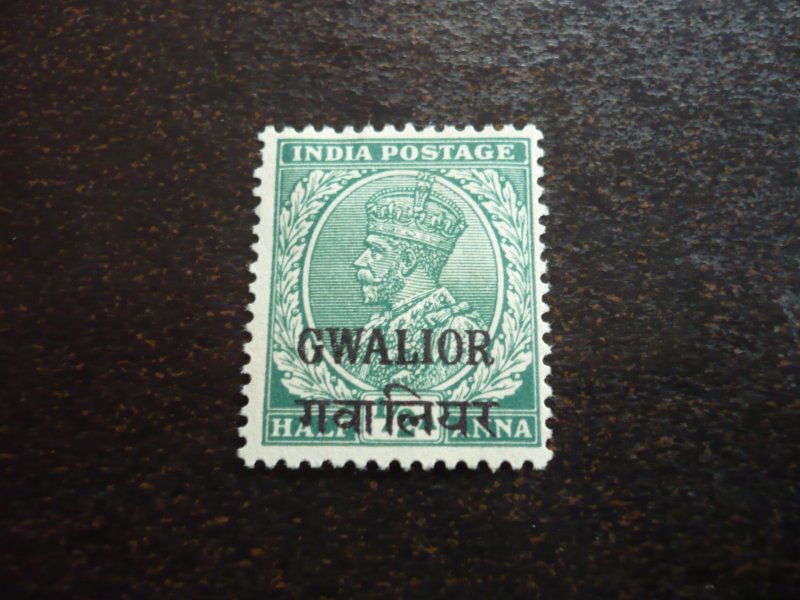 Stamps - India Gwalior - Scott# 72 - Mint Hinged Part Set of 1 Stamp