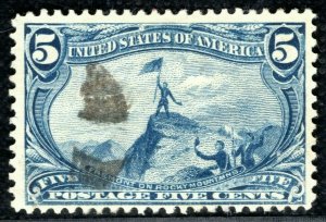 USA Stamp Scott.288 5c Trans-Mississippi ROCKY MOUNTAINS (1898) Used VFU LIME179