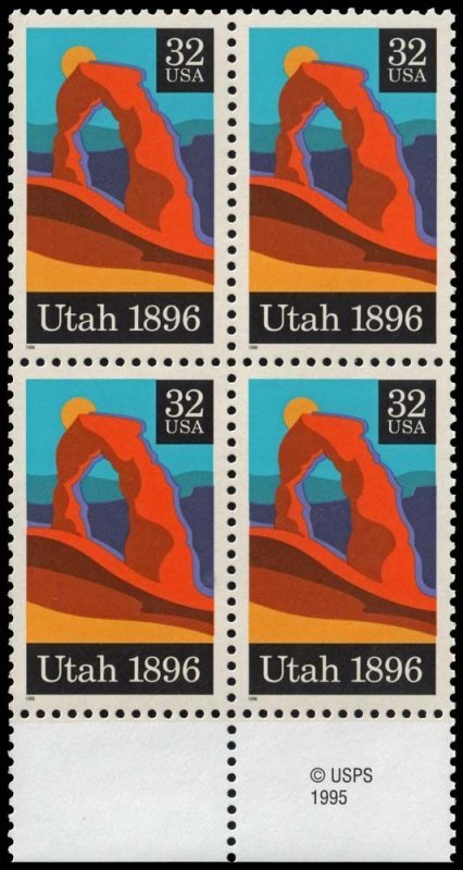 United States - Scott 3024 - Mint-Never-Hinged - Block of Four