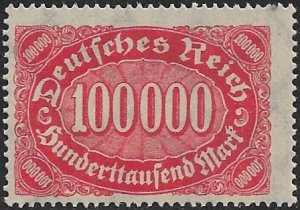 GERMANY 1922-23 100000m Numeral of Value Issue Sc 209 MNH